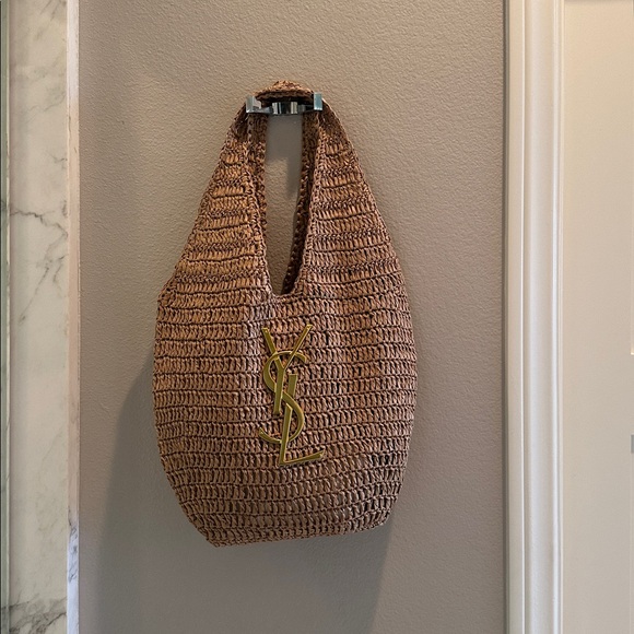 None Handbags - Yves Saint Laurent Raffia Hobo Bag